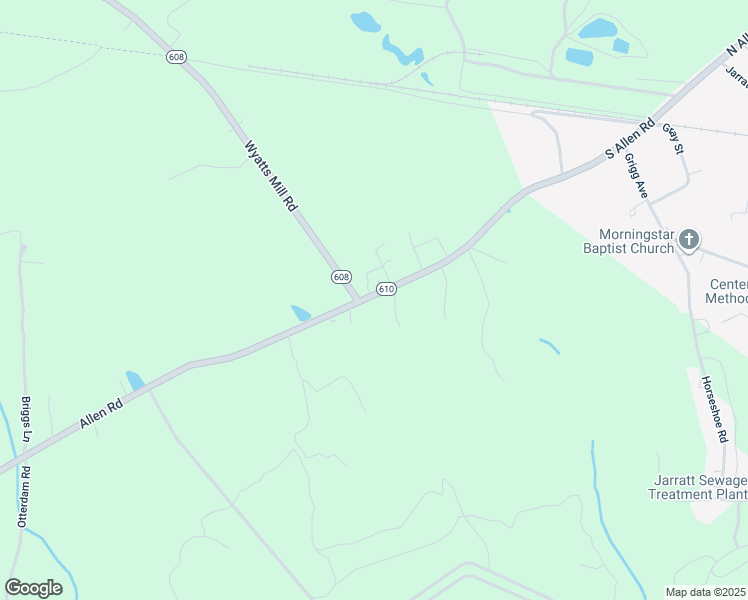 map of restaurants, bars, coffee shops, grocery stores, and more near 4335 Allen Road in Jarratt