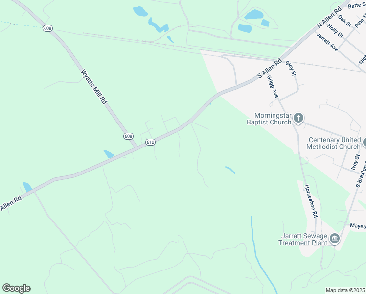 map of restaurants, bars, coffee shops, grocery stores, and more near 250 Leeds Lane in Jarratt