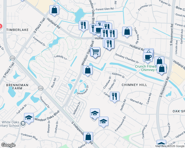 map of restaurants, bars, coffee shops, grocery stores, and more near 700 Cocowalk Lane in Virginia Beach