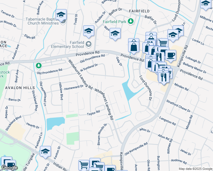 map of restaurants, bars, coffee shops, grocery stores, and more near 5320 Larkins Lair Court in Virginia Beach