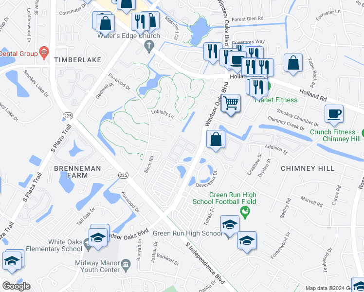 map of restaurants, bars, coffee shops, grocery stores, and more near 817 Mission Avenue in Virginia Beach