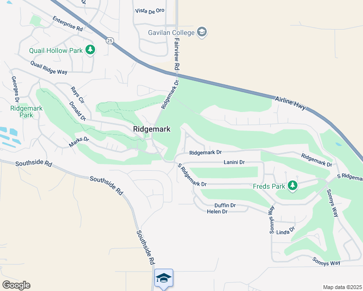 map of restaurants, bars, coffee shops, grocery stores, and more near 70 Donna Lane in Hollister