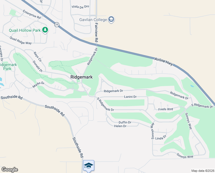 map of restaurants, bars, coffee shops, grocery stores, and more near 315 Donnas Lane in Hollister