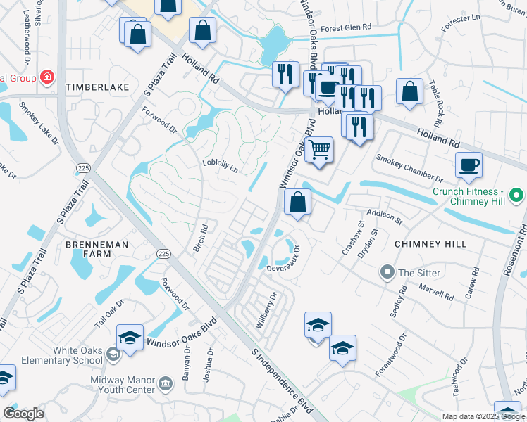 map of restaurants, bars, coffee shops, grocery stores, and more near 3914 Filbert Way in Virginia Beach