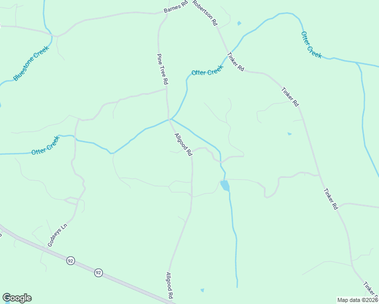 map of restaurants, bars, coffee shops, grocery stores, and more near 183 Allgood Road in Chase City