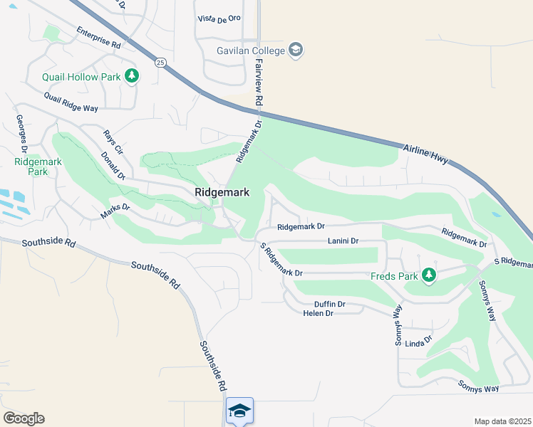 map of restaurants, bars, coffee shops, grocery stores, and more near 70 Donna Lane in Hollister