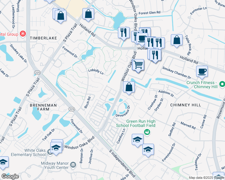 map of restaurants, bars, coffee shops, grocery stores, and more near 3922 Filbert Way in Virginia Beach