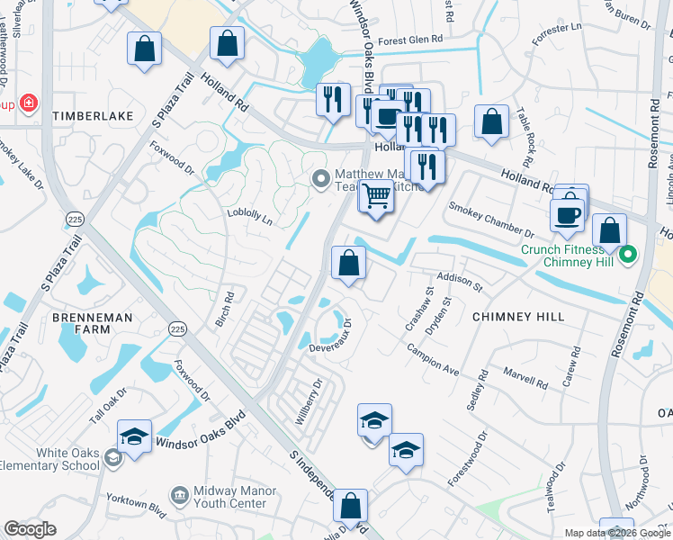 map of restaurants, bars, coffee shops, grocery stores, and more near 3816 Banyan Grove Lane in Virginia Beach