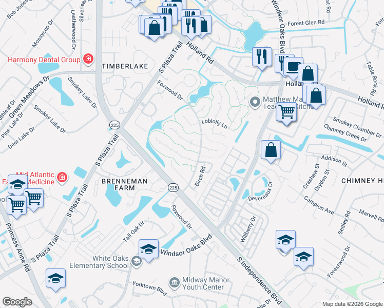 map of restaurants, bars, coffee shops, grocery stores, and more near 4208 Grove Court in Virginia Beach