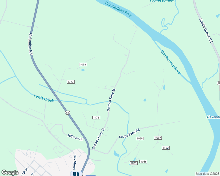 map of restaurants, bars, coffee shops, grocery stores, and more near 801-1163 Garmon Ferry Street in Burkesville