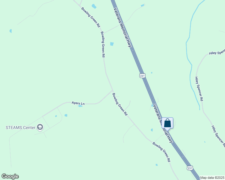 map of restaurants, bars, coffee shops, grocery stores, and more near 1 Ayers Road in Scottsville