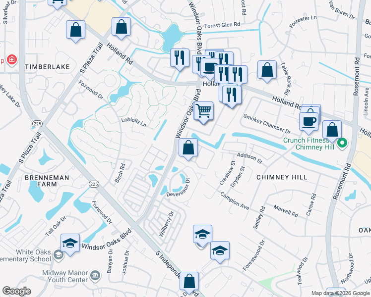 map of restaurants, bars, coffee shops, grocery stores, and more near 3816 Banyan Grove Lane in Virginia Beach