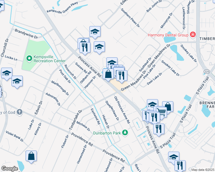 map of restaurants, bars, coffee shops, grocery stores, and more near 804 Aqueduct Court in Virginia Beach