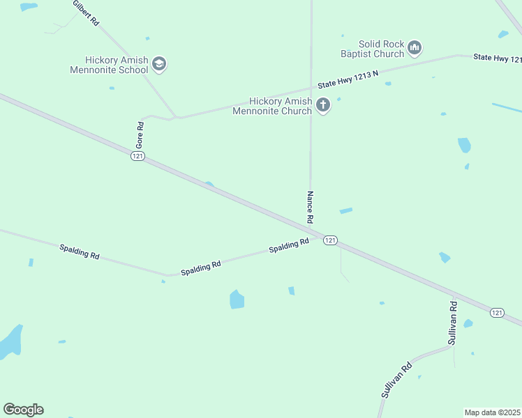 map of restaurants, bars, coffee shops, grocery stores, and more near 7730 Kentucky 121 in Mayfield
