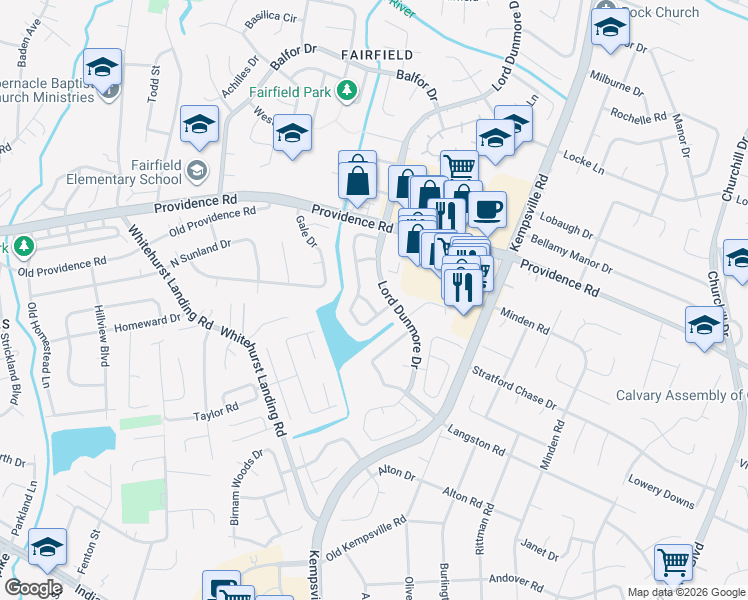 map of restaurants, bars, coffee shops, grocery stores, and more near 917 Sanderlin Lane in Virginia Beach