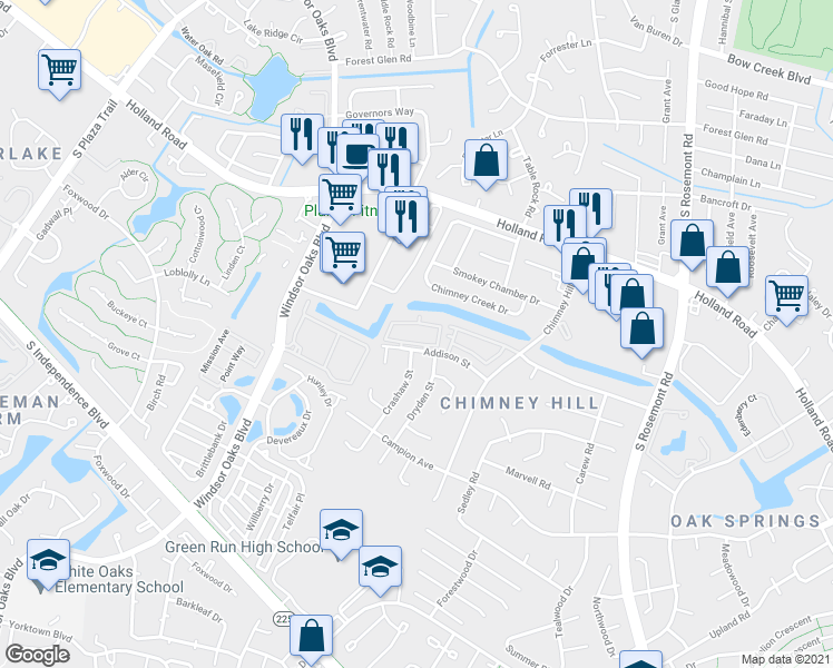 map of restaurants, bars, coffee shops, grocery stores, and more near 3744 Snowdrift Circle in Virginia Beach