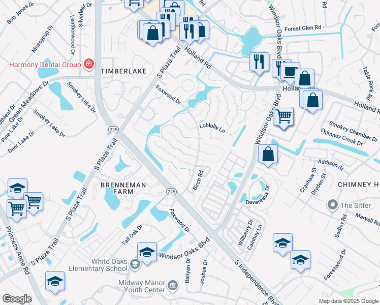 map of restaurants, bars, coffee shops, grocery stores, and more near 4209 Buckeye Court in Virginia Beach