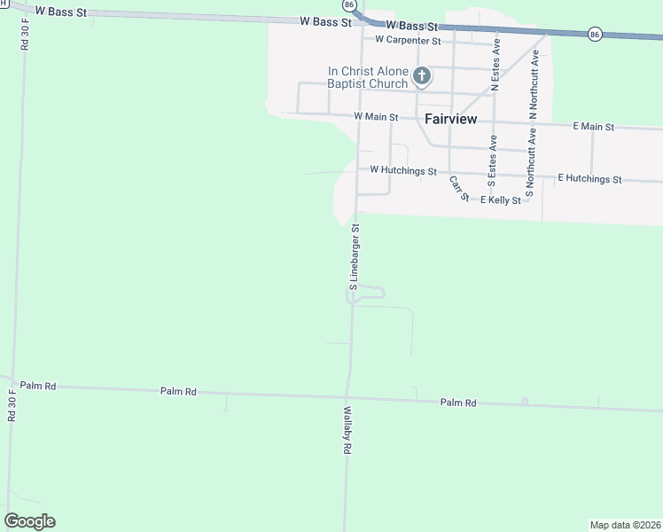 map of restaurants, bars, coffee shops, grocery stores, and more near South Linebarger Street in Fairview