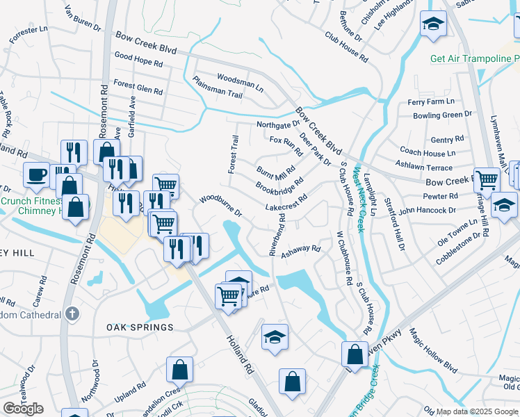 map of restaurants, bars, coffee shops, grocery stores, and more near 913 Terra Firma Court in Virginia Beach
