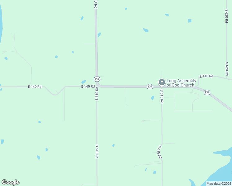 map of restaurants, bars, coffee shops, grocery stores, and more near 61295 Oklahoma 137 in Miami