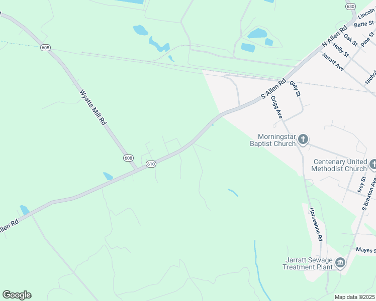 map of restaurants, bars, coffee shops, grocery stores, and more near 4517 Allen Road in Emporia
