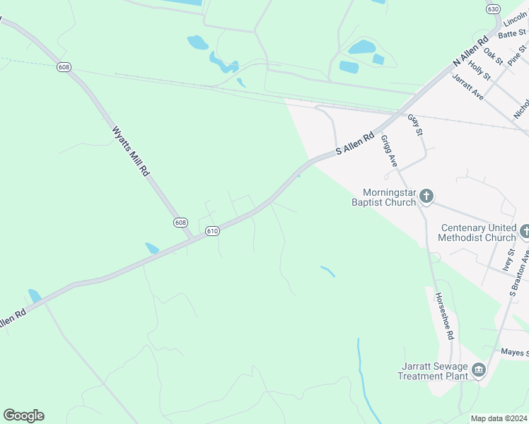 map of restaurants, bars, coffee shops, grocery stores, and more near 4517 Allen Road in Emporia