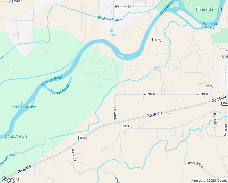 map of restaurants, bars, coffee shops, grocery stores, and more near 78 Road 3008 in Aztec