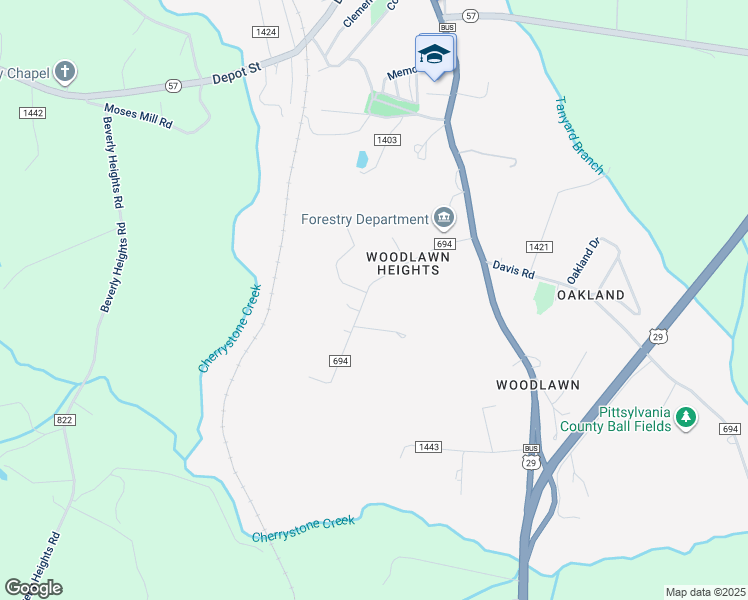 map of restaurants, bars, coffee shops, grocery stores, and more near 198 Woodlawn Heights in Chatham