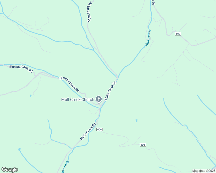 map of restaurants, bars, coffee shops, grocery stores, and more near County Road 604 in Castlewood