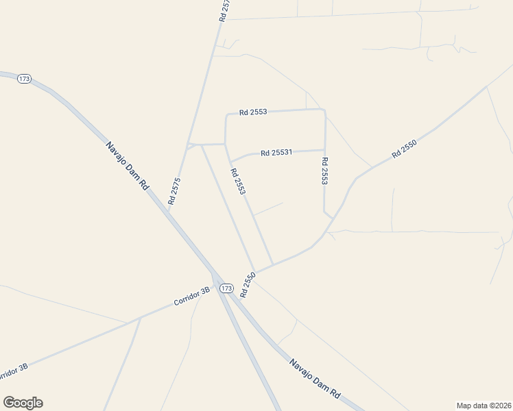 map of restaurants, bars, coffee shops, grocery stores, and more near 22 Road 2553 in Aztec