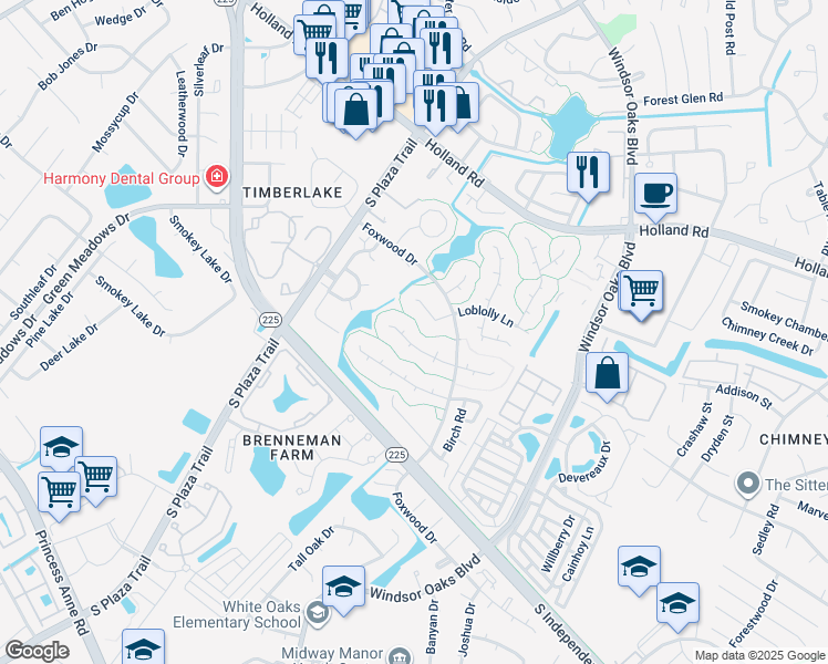 map of restaurants, bars, coffee shops, grocery stores, and more near 4240 Buckeye Court in Virginia Beach