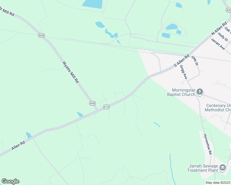 map of restaurants, bars, coffee shops, grocery stores, and more near 125 Dumot Court in Jarratt