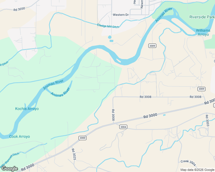 map of restaurants, bars, coffee shops, grocery stores, and more near 78 Road 3008 in Aztec