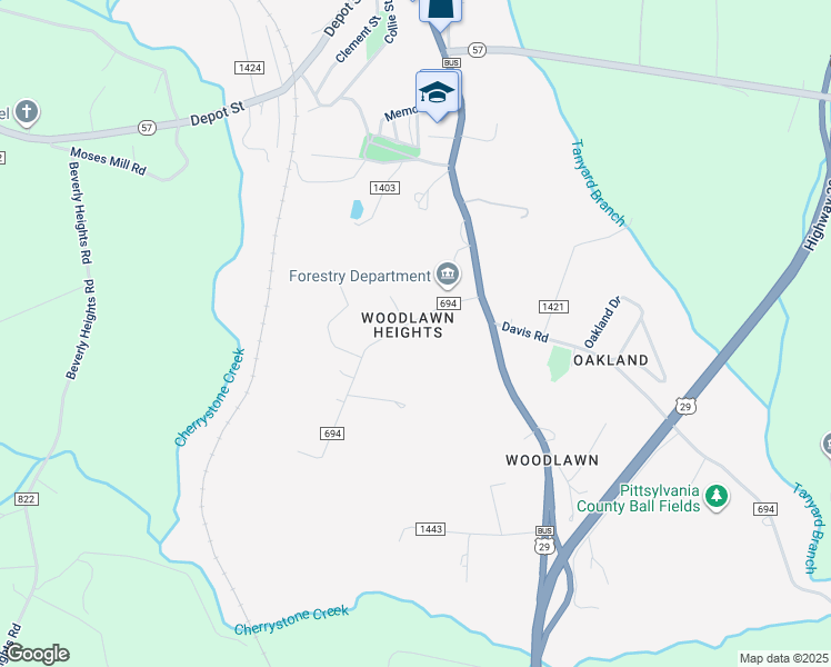 map of restaurants, bars, coffee shops, grocery stores, and more near 26 Woodlawn Heights in Chatham