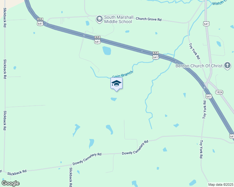 map of restaurants, bars, coffee shops, grocery stores, and more near in Benton