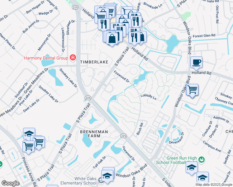 map of restaurants, bars, coffee shops, grocery stores, and more near 813 Gadwall Court in Virginia Beach