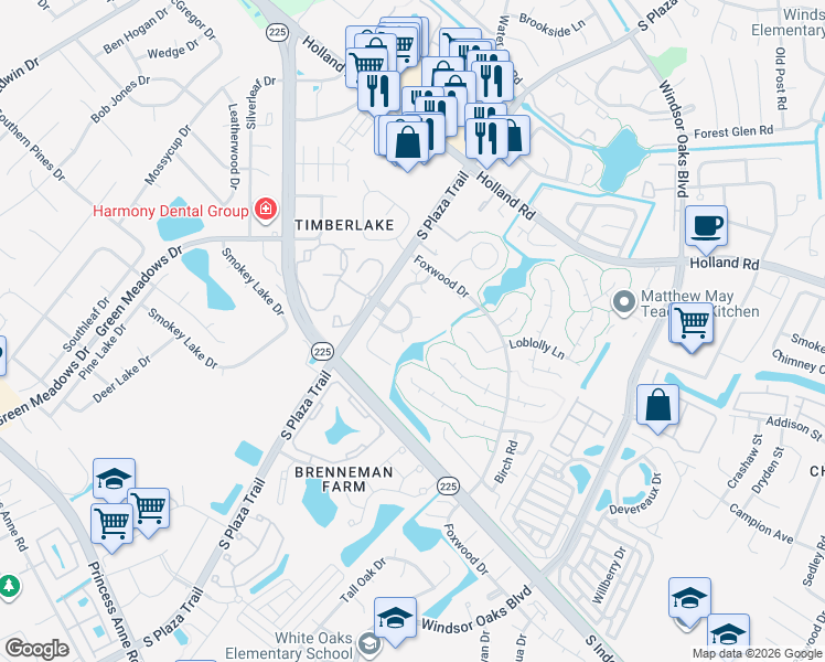 map of restaurants, bars, coffee shops, grocery stores, and more near 813 Gadwall Court in Virginia Beach