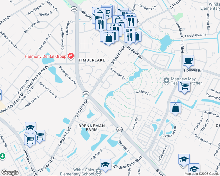 map of restaurants, bars, coffee shops, grocery stores, and more near 813 Gadwall Court in Virginia Beach