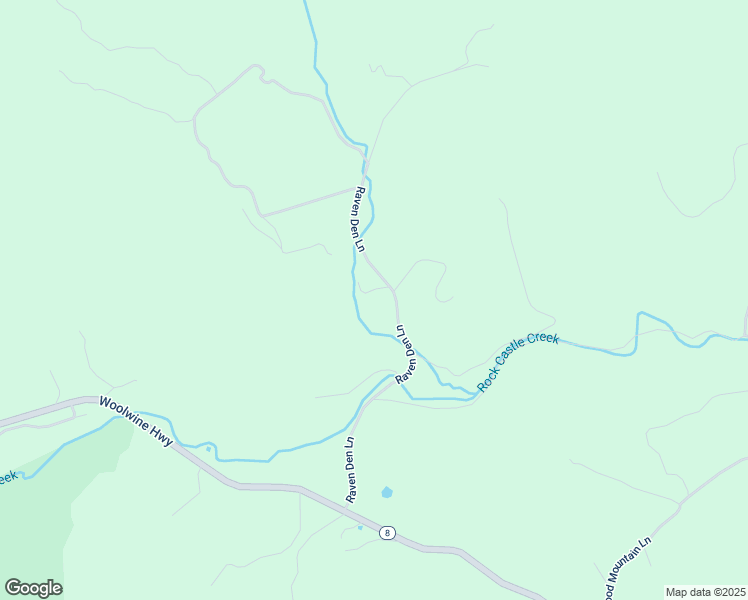 map of restaurants, bars, coffee shops, grocery stores, and more near 659 Raven Den Lane in Woolwine
