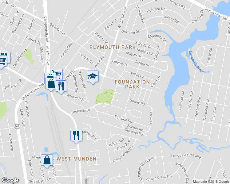 map of restaurants, bars, coffee shops, grocery stores, and more near 3000 Bill Reid Court in Chesapeake