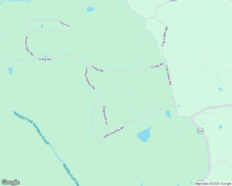 map of restaurants, bars, coffee shops, grocery stores, and more near 1264 Letha Petrey Road in Williamsburg