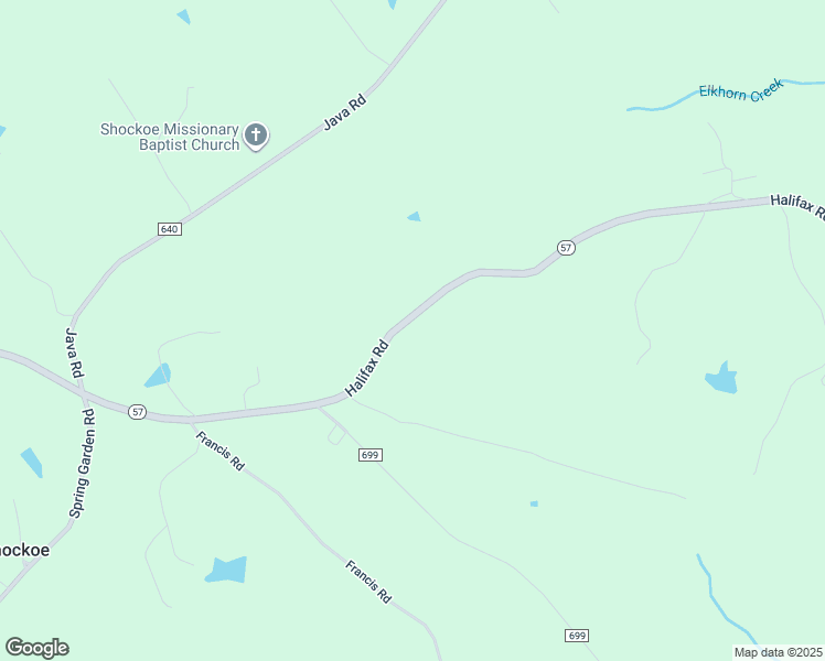map of restaurants, bars, coffee shops, grocery stores, and more near 9488 Halifax Road in Java