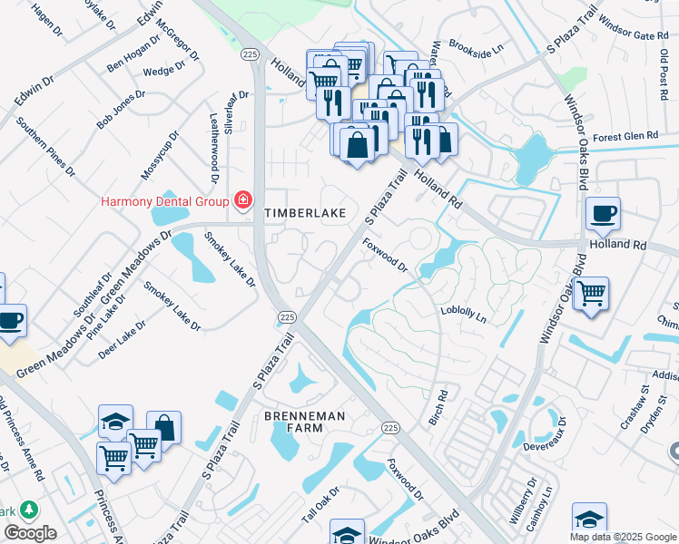 map of restaurants, bars, coffee shops, grocery stores, and more near 4325 Gadwall Place in Virginia Beach