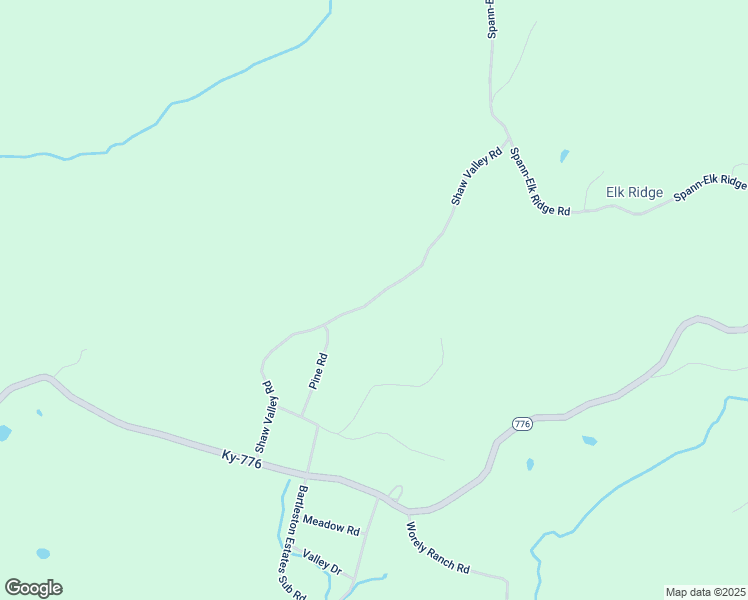 map of restaurants, bars, coffee shops, grocery stores, and more near Shaw Valley Road in Monticello