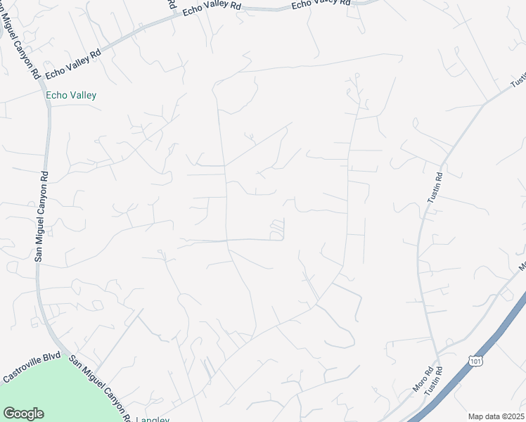 map of restaurants, bars, coffee shops, grocery stores, and more near 6967 Valle Pacifico Road in Salinas