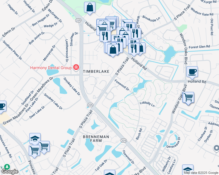 map of restaurants, bars, coffee shops, grocery stores, and more near 4320 Gadwall Place in Virginia Beach