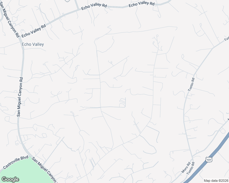 map of restaurants, bars, coffee shops, grocery stores, and more near 7035 Valle Pacifico Road in Salinas