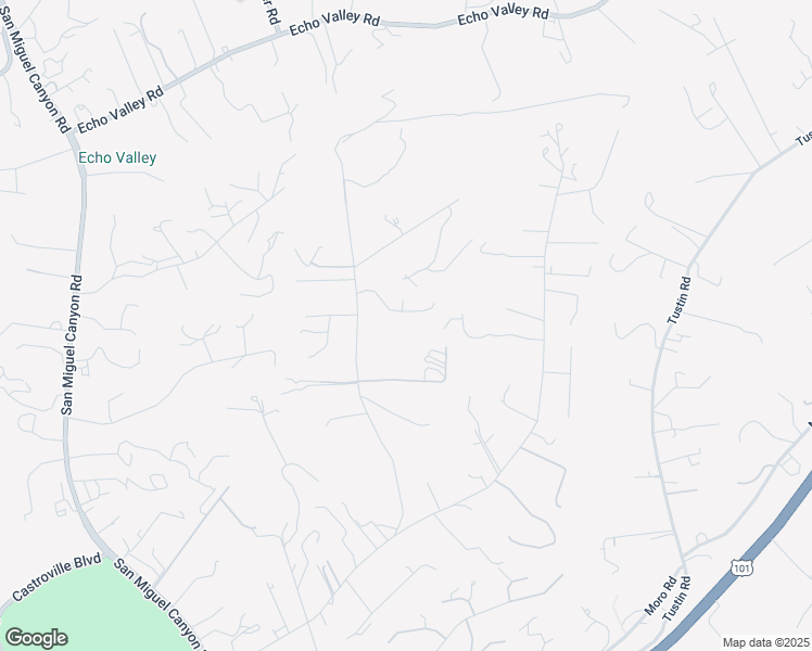 map of restaurants, bars, coffee shops, grocery stores, and more near 6967 Valle Pacifico Road in Salinas