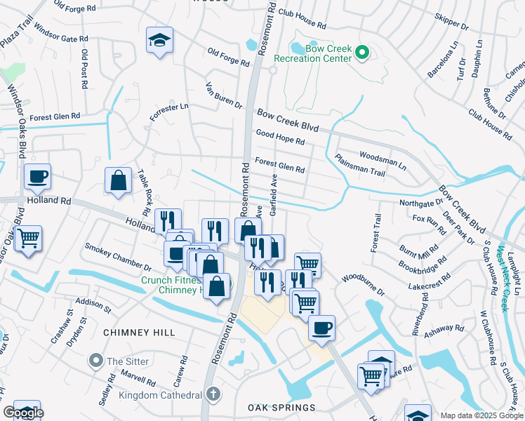 map of restaurants, bars, coffee shops, grocery stores, and more near 702 Lincoln Avenue in Virginia Beach