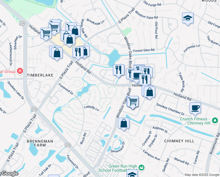 map of restaurants, bars, coffee shops, grocery stores, and more near 711 Weymouth Court in Virginia Beach